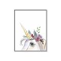 Picture of Flower Unicorn _GroupedProduct_Rectangle_Portrait_Mini_ _GroupedProduct_Rectangle_Portrait_Canvas_Framed_