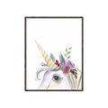 Picture of Flower Unicorn _GroupedProduct_Rectangle_Portrait_Mini_ _GroupedProduct_Rectangle_Portrait_Canvas_Framed_