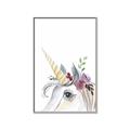 Picture of Flower Unicorn _GroupedProduct_Rectangle_Portrait_Mini_ _GroupedProduct_Rectangle_Portrait_Canvas_Framed_