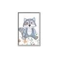 Picture of Cartoon Raccoon _GroupedProduct_Rectangle_Portrait_Mini_ _GroupedProduct_Rectangle_Portrait_Canvas_Framed_