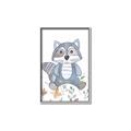 Picture of Cartoon Raccoon _GroupedProduct_Rectangle_Portrait_Mini_ _GroupedProduct_Rectangle_Portrait_Canvas_Framed_