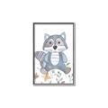 Picture of Cartoon Raccoon _GroupedProduct_Rectangle_Portrait_Mini_ _GroupedProduct_Rectangle_Portrait_Canvas_Framed_