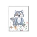 Picture of Cartoon Raccoon _GroupedProduct_Rectangle_Portrait_Mini_ _GroupedProduct_Rectangle_Portrait_Canvas_Framed_