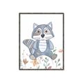 Picture of Cartoon Raccoon _GroupedProduct_Rectangle_Portrait_Mini_ _GroupedProduct_Rectangle_Portrait_Canvas_Framed_