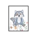 Picture of Cartoon Raccoon _GroupedProduct_Rectangle_Portrait_Mini_ _GroupedProduct_Rectangle_Portrait_Canvas_Framed_
