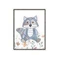 Picture of Cartoon Raccoon _GroupedProduct_Rectangle_Portrait_Mini_ _GroupedProduct_Rectangle_Portrait_Canvas_Framed_