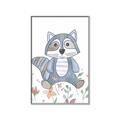 Picture of Cartoon Raccoon _GroupedProduct_Rectangle_Portrait_Mini_ _GroupedProduct_Rectangle_Portrait_Canvas_Framed_