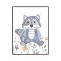 Picture of Cartoon Raccoon _GroupedProduct_Rectangle_Portrait_Mini_ _GroupedProduct_Rectangle_Portrait_Canvas_Framed_