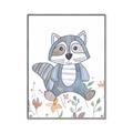 Picture of Cartoon Raccoon _GroupedProduct_Rectangle_Portrait_Mini_ _GroupedProduct_Rectangle_Portrait_Canvas_Framed_