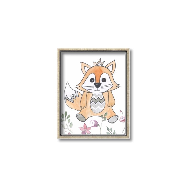 Picture of Cartoon Fox  _GroupedProduct_Rectangle_Portrait_Mini_ _GroupedProduct_Rectangle_Portrait_Canvas_Framed_