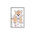 Picture of Cartoon Fox  _GroupedProduct_Rectangle_Portrait_Mini_ _GroupedProduct_Rectangle_Portrait_Canvas_Framed_