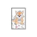 Picture of Cartoon Fox  _GroupedProduct_Rectangle_Portrait_Mini_ _GroupedProduct_Rectangle_Portrait_Canvas_Framed_