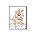 Picture of Cartoon Fox  _GroupedProduct_Rectangle_Portrait_Mini_ _GroupedProduct_Rectangle_Portrait_Canvas_Framed_
