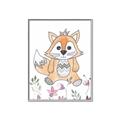 Picture of Cartoon Fox  _GroupedProduct_Rectangle_Portrait_Mini_ _GroupedProduct_Rectangle_Portrait_Canvas_Framed_