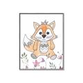 Picture of Cartoon Fox  _GroupedProduct_Rectangle_Portrait_Mini_ _GroupedProduct_Rectangle_Portrait_Canvas_Framed_