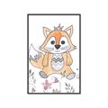 Picture of Cartoon Fox  _GroupedProduct_Rectangle_Portrait_Mini_ _GroupedProduct_Rectangle_Portrait_Canvas_Framed_