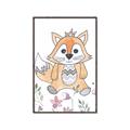 Picture of Cartoon Fox  _GroupedProduct_Rectangle_Portrait_Mini_ _GroupedProduct_Rectangle_Portrait_Canvas_Framed_