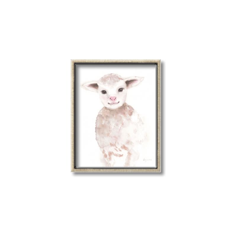 Picture of Baby Sheep Front _GroupedProduct_Rectangle_Portrait_Mini_ _GroupedProduct_Rectangle_Portrait_Canvas_Framed_