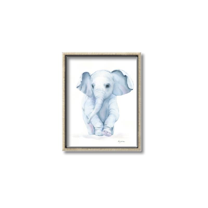 Picture of Baby Blue Elephant _GroupedProduct_Rectangle_Portrait_Mini_ _GroupedProduct_Rectangle_Portrait_Canvas_Framed_