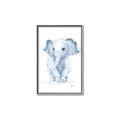 Picture of Baby Blue Elephant _GroupedProduct_Rectangle_Portrait_Mini_ _GroupedProduct_Rectangle_Portrait_Canvas_Framed_