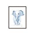 Picture of Baby Blue Elephant _GroupedProduct_Rectangle_Portrait_Mini_ _GroupedProduct_Rectangle_Portrait_Canvas_Framed_