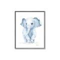 Picture of Baby Blue Elephant _GroupedProduct_Rectangle_Portrait_Mini_ _GroupedProduct_Rectangle_Portrait_Canvas_Framed_