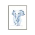 Picture of Baby Blue Elephant _GroupedProduct_Rectangle_Portrait_Mini_ _GroupedProduct_Rectangle_Portrait_Canvas_Framed_