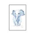 Picture of Baby Blue Elephant _GroupedProduct_Rectangle_Portrait_Mini_ _GroupedProduct_Rectangle_Portrait_Canvas_Framed_