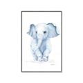 Picture of Baby Blue Elephant _GroupedProduct_Rectangle_Portrait_Mini_ _GroupedProduct_Rectangle_Portrait_Canvas_Framed_