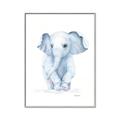 Picture of Baby Blue Elephant _GroupedProduct_Rectangle_Portrait_Mini_ _GroupedProduct_Rectangle_Portrait_Canvas_Framed_