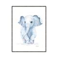 Picture of Baby Blue Elephant _GroupedProduct_Rectangle_Portrait_Mini_ _GroupedProduct_Rectangle_Portrait_Canvas_Framed_
