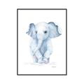 Picture of Baby Blue Elephant _GroupedProduct_Rectangle_Portrait_Mini_ _GroupedProduct_Rectangle_Portrait_Canvas_Framed_