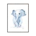 Picture of Baby Blue Elephant _GroupedProduct_Rectangle_Portrait_Mini_ _GroupedProduct_Rectangle_Portrait_Canvas_Framed_