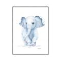 Picture of Baby Blue Elephant _GroupedProduct_Rectangle_Portrait_Mini_ _GroupedProduct_Rectangle_Portrait_Canvas_Framed_