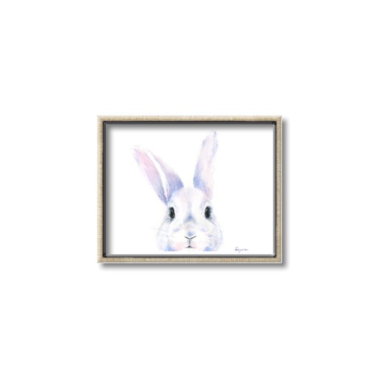 Picture of Peekaboo Bunny _GroupedProduct_Rectangle_Landscape_Mini_ _GroupedProduct_Rectangle_Landscape_Canvas_Framed_