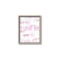 Picture of I love you  _GroupedProduct_Rectangle_Portrait_Mini_ _GroupedProduct_Rectangle_Portrait_Canvas_Framed_