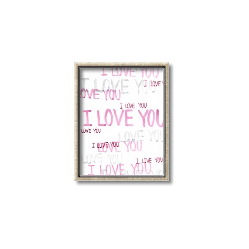 Picture of I love you  _GroupedProduct_Rectangle_Portrait_Mini_ _GroupedProduct_Rectangle_Portrait_Canvas_Framed_