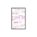 Picture of I love you  _GroupedProduct_Rectangle_Portrait_Mini_ _GroupedProduct_Rectangle_Portrait_Canvas_Framed_