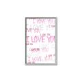 Picture of I love you  _GroupedProduct_Rectangle_Portrait_Mini_ _GroupedProduct_Rectangle_Portrait_Canvas_Framed_