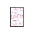 Picture of I love you  _GroupedProduct_Rectangle_Portrait_Mini_ _GroupedProduct_Rectangle_Portrait_Canvas_Framed_