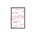 Picture of I love you  _GroupedProduct_Rectangle_Portrait_Mini_ _GroupedProduct_Rectangle_Portrait_Canvas_Framed_