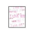 Picture of I love you  _GroupedProduct_Rectangle_Portrait_Mini_ _GroupedProduct_Rectangle_Portrait_Canvas_Framed_