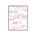 Picture of I love you  _GroupedProduct_Rectangle_Portrait_Mini_ _GroupedProduct_Rectangle_Portrait_Canvas_Framed_