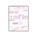 Picture of I love you  _GroupedProduct_Rectangle_Portrait_Mini_ _GroupedProduct_Rectangle_Portrait_Canvas_Framed_