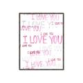 Picture of I love you  _GroupedProduct_Rectangle_Portrait_Mini_ _GroupedProduct_Rectangle_Portrait_Canvas_Framed_