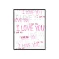 Picture of I love you  _GroupedProduct_Rectangle_Portrait_Mini_ _GroupedProduct_Rectangle_Portrait_Canvas_Framed_