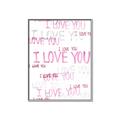 Picture of I love you  _GroupedProduct_Rectangle_Portrait_Mini_ _GroupedProduct_Rectangle_Portrait_Canvas_Framed_