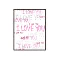 Picture of I love you  _GroupedProduct_Rectangle_Portrait_Mini_ _GroupedProduct_Rectangle_Portrait_Canvas_Framed_