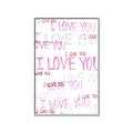 Picture of I love you  _GroupedProduct_Rectangle_Portrait_Mini_ _GroupedProduct_Rectangle_Portrait_Canvas_Framed_