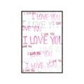 Picture of I love you  _GroupedProduct_Rectangle_Portrait_Mini_ _GroupedProduct_Rectangle_Portrait_Canvas_Framed_